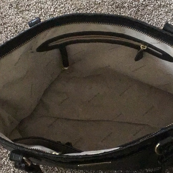 Brahmin Black Leather Large Carry All Travel Tote Bag - Picture 4 of 16